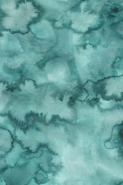 metin için boş kopya alanı olan kağıt rengi karton, mavi suluboya arkaplan tasarımı