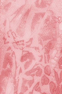 metin için boş kopya alanı olan kağıt rengi karton, pembe suluboya ile tasarım arka planı