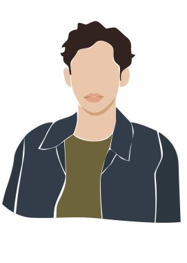 Sakallı ve fularlı bir adam.