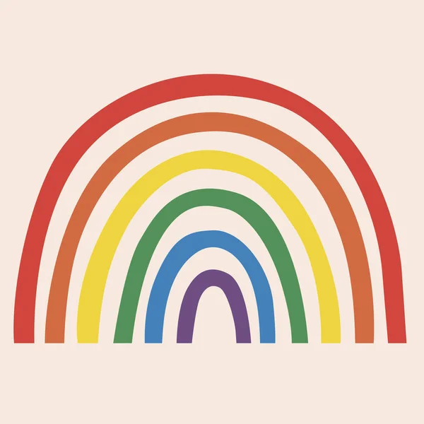 Biseksuele Regenboogvlag Beige Geïsoleerde Achtergrond Pride Lgbtq Maand Menselijke Tolerantie — Stockfoto