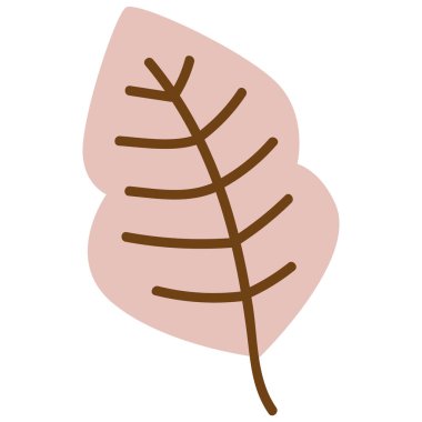 Sonbahar yaprağı. Web simgesi basit illüstrasyon