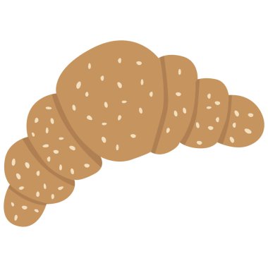 Ay çöreği. Web simgesi basit illüstrasyon