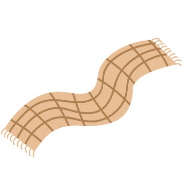 Eşarp. Web simgesi basit illüstrasyon