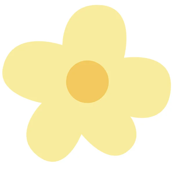 Όμορφο Λουλούδι Web Εικονίδιο Απλή Απεικόνιση — Φωτογραφία Αρχείου