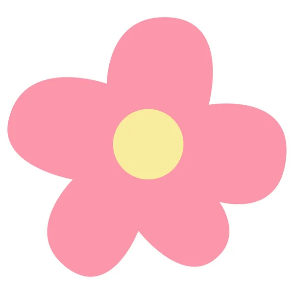 Beautiful Flower Web Icon Simple Illustration — Stock Photo, Image