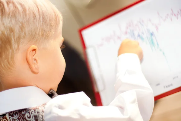 Baby blond businessman