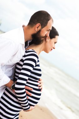 güzel hamile kadın adamla