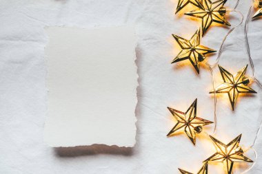 Noel veya Yeni Yıl için tebrik kartı.