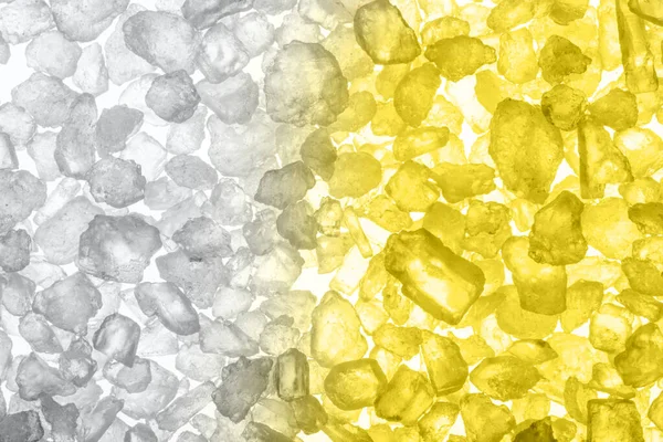 Image of sea salt tinted in gray and yellow. — Stockfoto