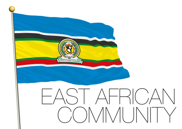 Communauté de l'Afrique de l'Est Drapeau — Image vectorielle