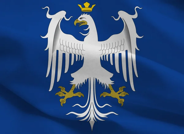 Hertugdømmet Modena historisk flag, Italien - Stock-foto