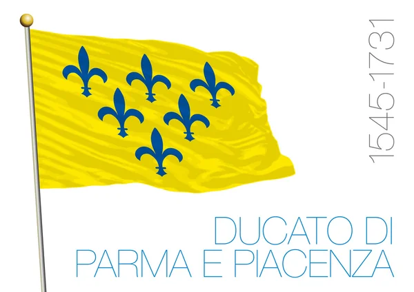 Herzogtum Parma historische Flagge, Italien — Stockvektor