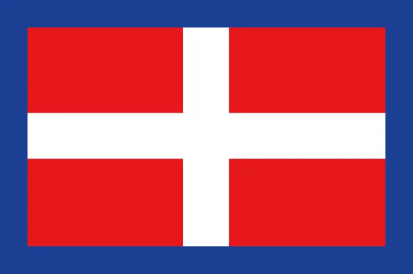 Historische vlag van Koninkrijk van Sardinië, Italië — Stockvector