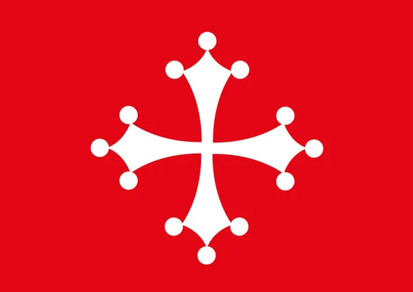 Námořní republiky pisa, historická vlajka, Itálie — Stockový vektor