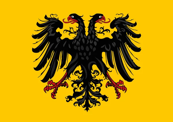 Historyczna flaga Świętego Cesarstwa Rzymskiego — Wektor stockowy