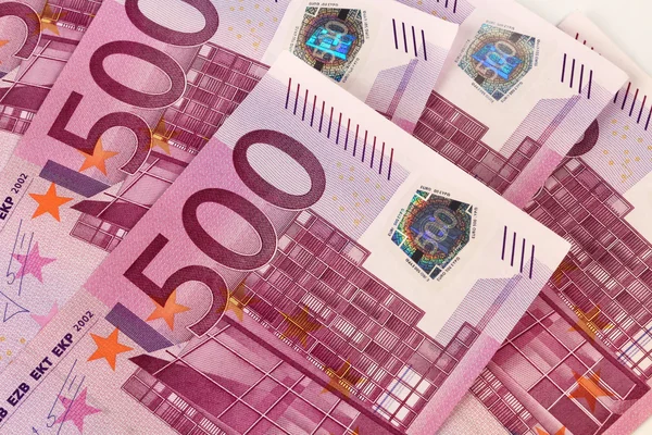 Europejskich banknotów od 500 euro — Zdjęcie stockowe