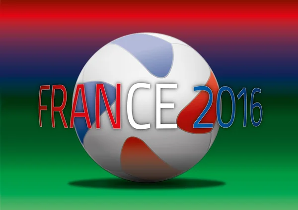 França 2016 Copa de futebol ilustração gráfica — Vetor de Stock