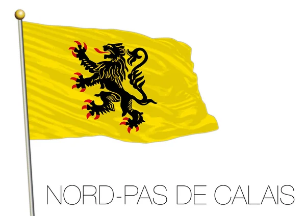Drapeau régional Nord Pas de Calais, France — Image vectorielle