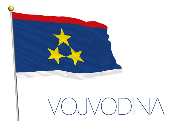 Bandera de Vojvodina, República de Serbia — Archivo Imágenes Vectoriales