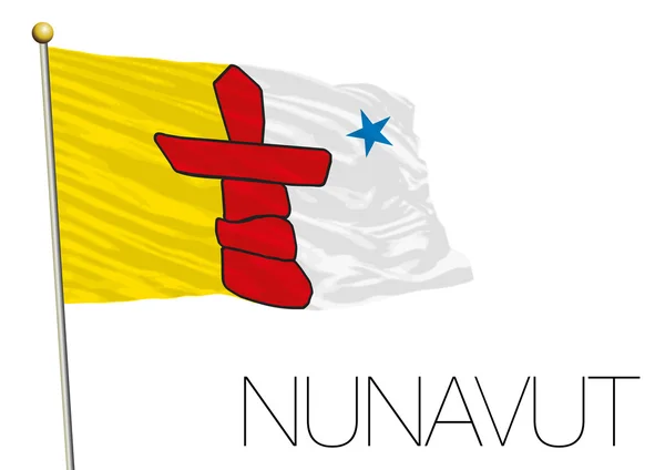 Bandera Nunavut, Canada — Archivo Imágenes Vectoriales