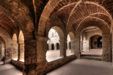 Suvereto, Toskana, İtalya, eski şehir ayrıntılarını