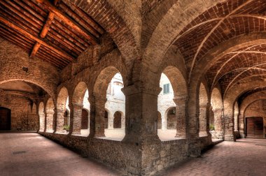 Suvereto, Toskana, İtalya, eski şehir ayrıntılarını