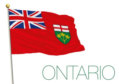 Ontario flag, Canada  clipart