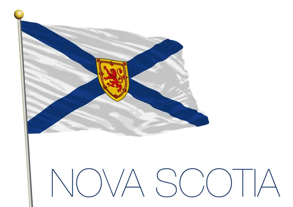 Bandeira dos territórios da Nova Escócia, Canadá — Vetor de Stock
