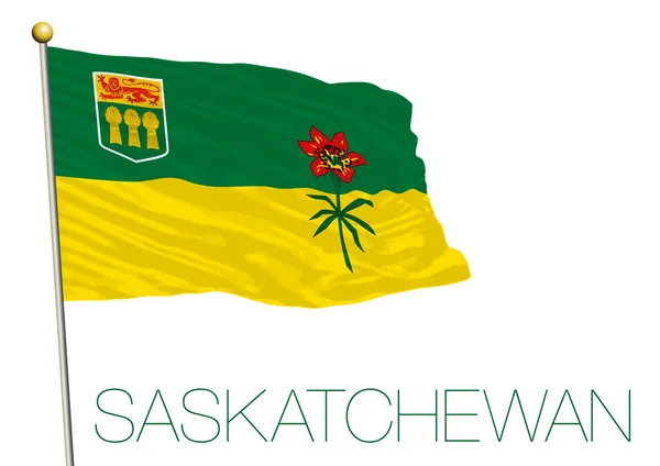 Bandera de Saskatchewan, Canadá — Vector de stock