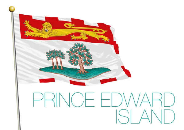 Bandeira da Ilha do Príncipe Eduardo, Canadá — Vetor de Stock