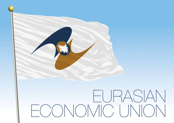 Bandeira da União Económica Eurasiana — Vetor de Stock