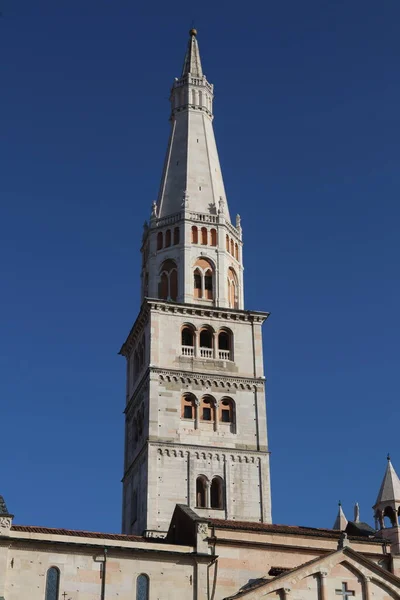 Turm Von Ghirlandina Girland Modena Emilia Romagna Italien Romanische Architektur — Stockfoto