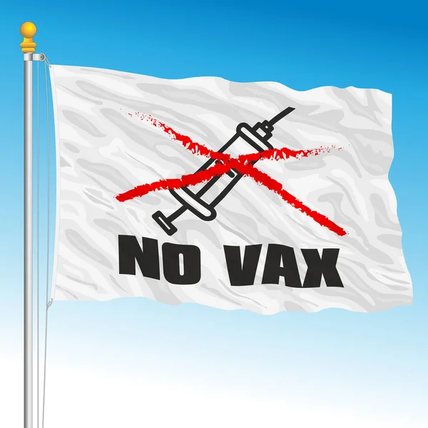 Zászló Vax Mozgás Szimbólumával Vektor Illusztráció — Stock Vector