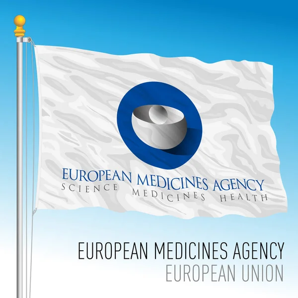 Netherlands Year 2020 Ema European Medicines Agency Flag Vector File — Stockový vektor