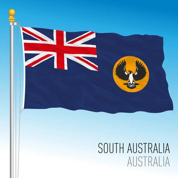 Bandera Australia Meridional Estado Territorio Australia País Oceánico Ilustración Vectorial — Vector de stock