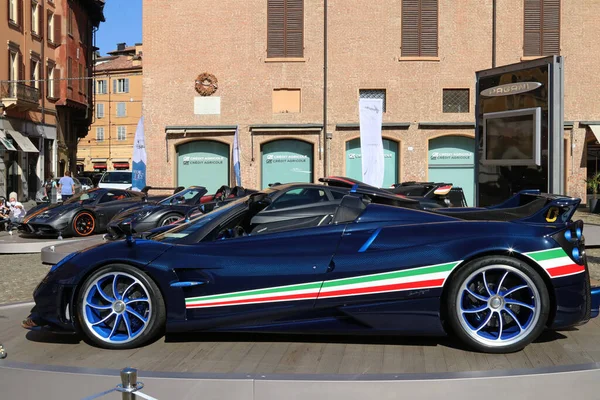 Modena Talya Temmuz 12021 Motor Vadisi Festivali Sergisi Pagani Huayra — Stok fotoğraf