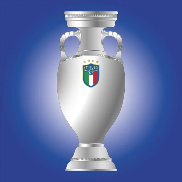 Europa Juni 2021 Uefa Cup Für Nationen Mit Italienischem Teamlogo — Stockvektor