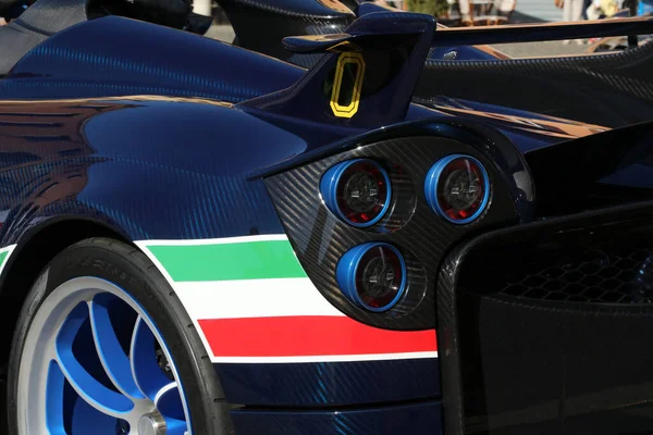 Modena Włochy Lipca 2021 Wystawa Motor Valley Fest Pagani Huayra — Zdjęcie stockowe