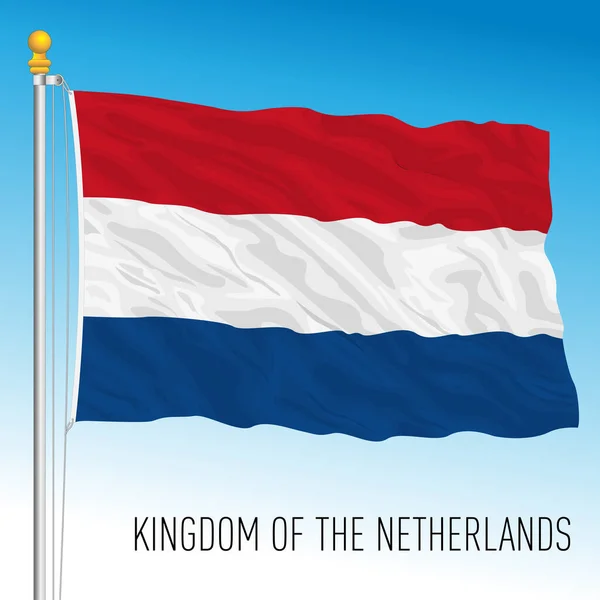 Niederlande Offizielle Nationalflagge Europäische Union Vektorillustration — Stockvektor