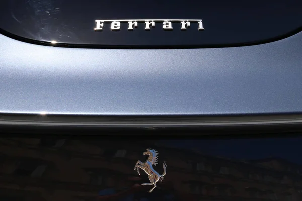 Модена Италия Июля 2021 Деталь Спорткара Ferrari Roma Выставка Motor — стоковое фото