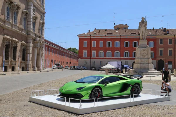 Modena Italien Juli 2021 Lamborghini Aventador Svj Sportwagen Roma Platz — Stockfoto