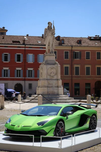 Modena Italy July 2021 Lamborghini Aventador Svj Sport Car Roma — ストック写真