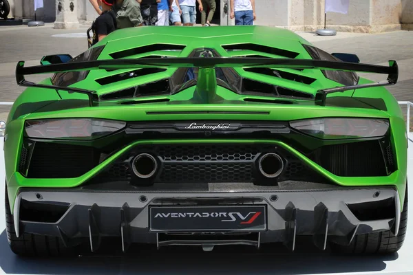 Modena Italy July 2021 Lamborghini Aventador Svj Sport Car Back — ストック写真