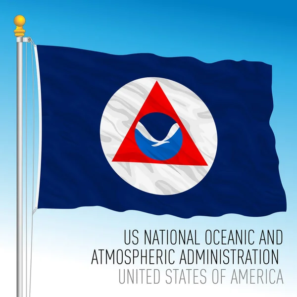 National Oceanic Atmospheric Administration Flag Noaa United States America Vector — 图库矢量图片