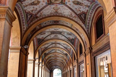 Bologna şehri Porticoes, UNESCO Dünya Mirası 2021, Emilia-Romagna, İtalya
