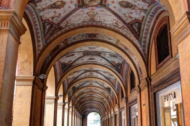 Porticoes of the city of Bologna, a UNESCO World Heritage Site 2021, Emilia-Romagna, Italy clipart