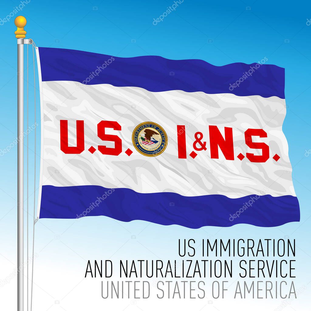 Bandera del Servicio de Inmigración y Naturalización de Estados Unidos