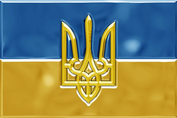 Ukraina flagga ursprungliga grafiska utarbetandet — Stockfoto