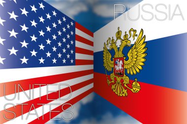USA vs Rusya bayrağı