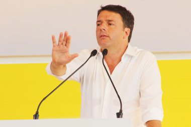 Matteo renzi, bologna, İtalya, Eylül 2014